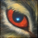 Augenblick eines Kaninchens II; Acryl auf Leinwand;
30 x 30 cm